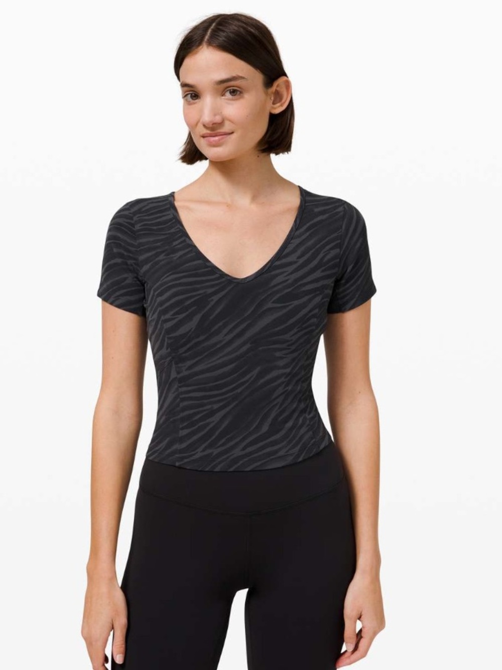 Lululemon Nulu Cropped Slim Yoga Short Sleeve